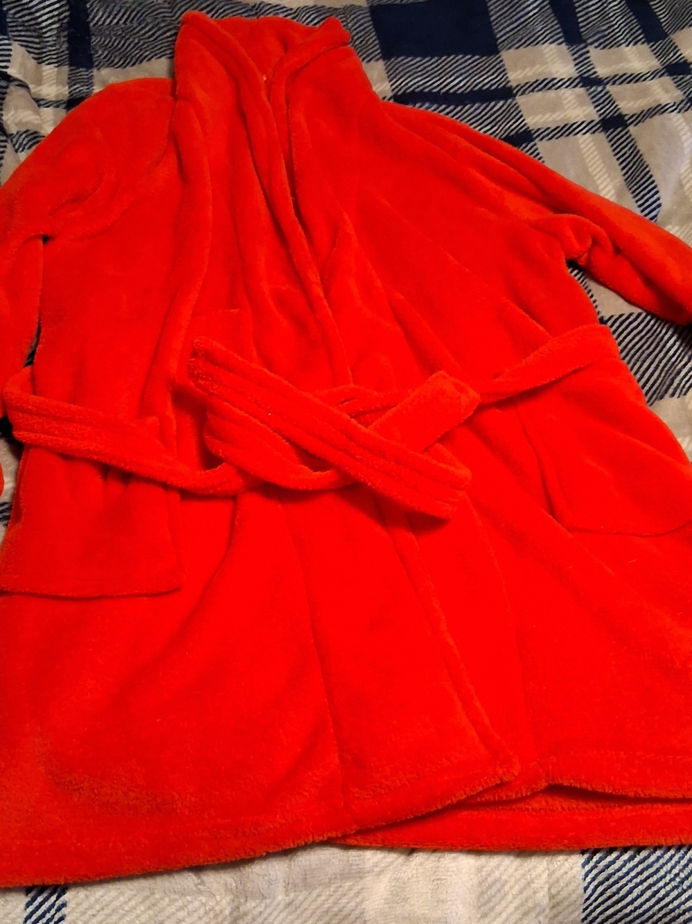 Cozy Women's Plush Teddy Jacket in Bright Red with Belt